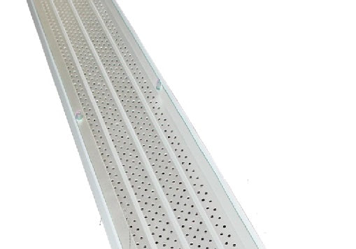 white 5in gutter guards with screws